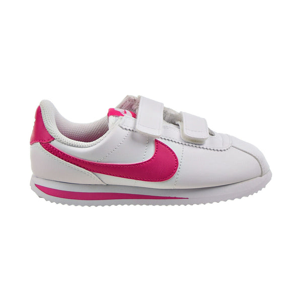 Little Kid's Nike Cortez Basic SL White/Pink Prime (904767 109)