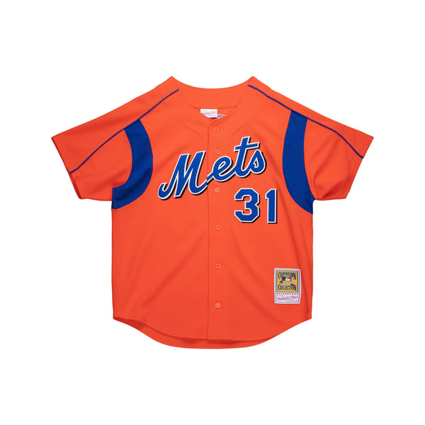 Mitchell & Ness Orange MLB New York Mets Mike Piazza 2004 Mesh BP Jersey