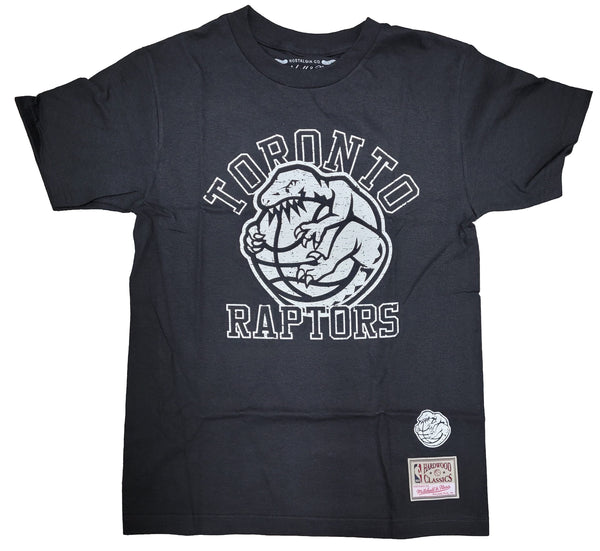 Mitchell & Ness Black NBA Toronto Raptors White Black Crew T-Shirt