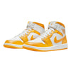 Women's Jordan 1 Mid White/University Gold-White (BQ6472 117)