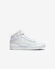 Little Kid's Nike Court Borough Mid 2 White/White-White (CD7783 100)