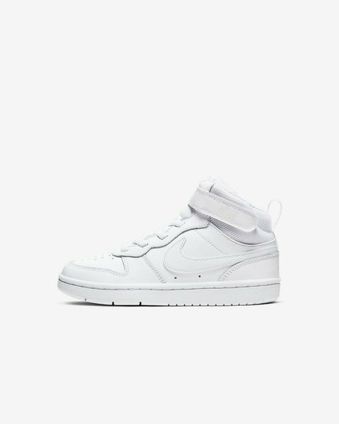 Little Kid's Nike Court Borough Mid 2 White/White-White (CD7783 100)