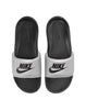 Women's Nike Victori One Slide Black/Metallic Silver (CN9677 006)