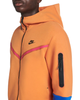 Men's Nike Sportswear Hot Curry/Pnk/Blu/Blck Tech Fleece Full-Zip Hoodie