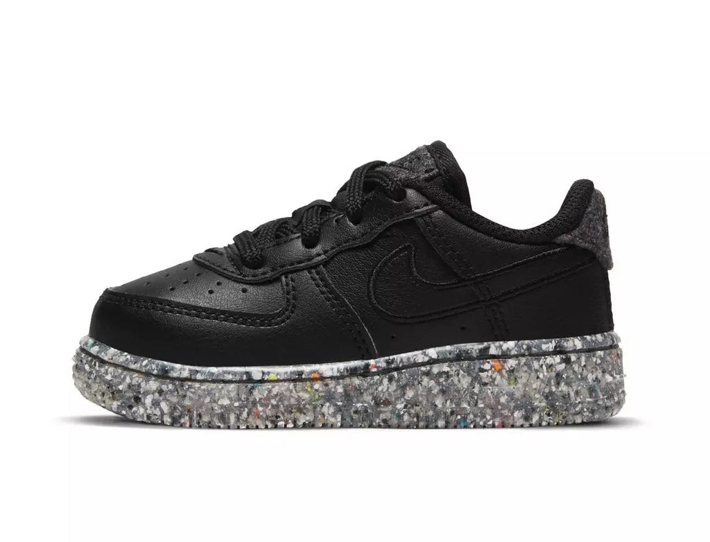 Toddler's Nike Force 1 KSA Black/Black-Metallic Silver (DB4587 001)