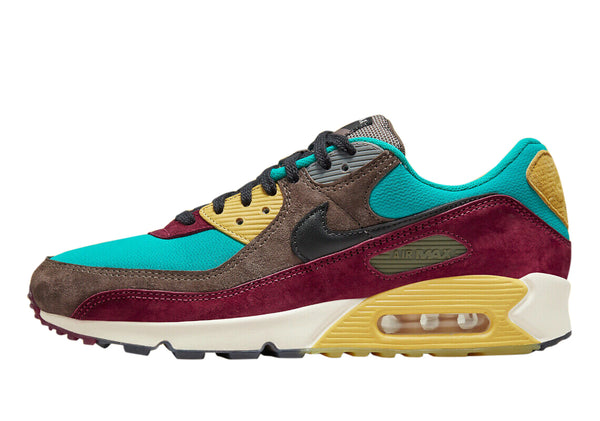 Men's and Big Kid's Nike Air Max 90 NRG Rdgrck/Blk-Trbo Grn (DC6083 200)