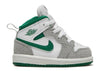 Toddler's Jordan 1 Mid SE White/Pine Green-LT Smoke Grey (DC7250 103)