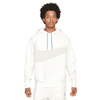 Men's Nike White/Gray Sportswear Swoosh Tech Fleece Pullover Hoodie