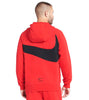 Men's Nike Red/Black Sportswear Swoosh Tech Fleece Pullover Hoodie