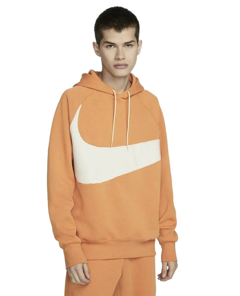 Men's Nike Hot Cr/Prl Wht Sportswear Swoosh Tech Fleece Pullover Hoodie