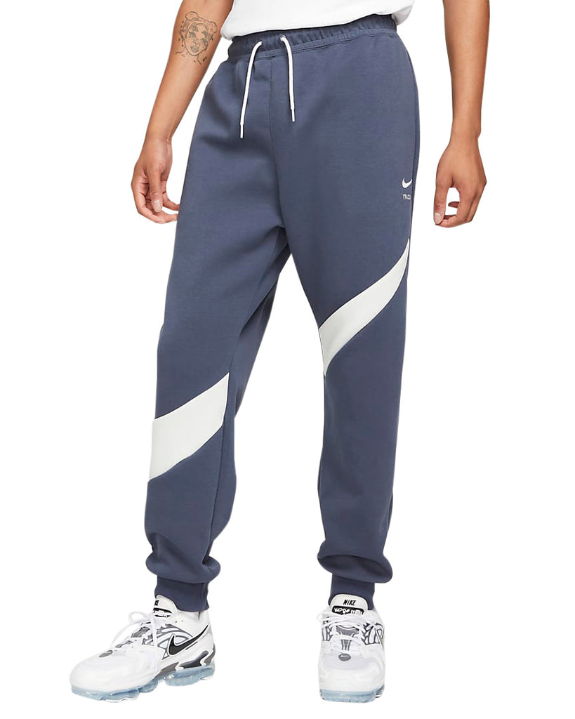 Men's Nike Navy Blue/White Sportswear Swoosh Tech Fleece Pants