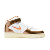 Men's Nike Air Force 1 Mid QS White/Total Orange-Ale Brown (DH5623 100)