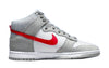 Big Kid's Nike Dunk Hi SE Lt Smoke Grey/Gym Red-White (DH9750 001)