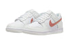 Big Kid's Nike Dunk Low White/Mtlc Red Bronze (DH9765 100)