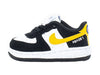 Toddler's Nike Force 1 LV8 Black/Dark Sulfur-White-Black (DH9787 002)