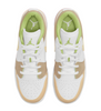Big Kid's Jordan 1 Low SE White/Vivid Green-White (DJ0341 100)