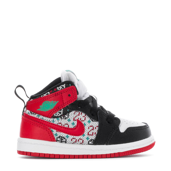 Toddler's Jordan 1 Mid SE White/University Red-Black (DM1209 150)