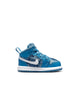 Toddler's Jordan 1 Mid Dutch Blue/White (DM8950 400)