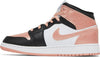 Big Kid's Jordan 1 Mid White/Lt Madder Root-Black (DM9077 108)