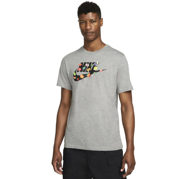 Men's Nike Dark Grey Heather Food Sticker T-Shirt