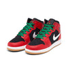 Big Kid's Jordan 1 Mid SE Black/Fire Red-White-Malachite (DQ8418 006)