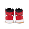 Big Kid's Jordan 1 Mid SE Black/Fire Red-White-Malachite (DQ8418 006)