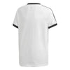 Youth Adidas White/Black 3-Stripe T-Shirt