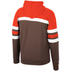 Men's Mitchell & Ness Org/Brwn NFL Cleveland Brown Head Coach Hoodie