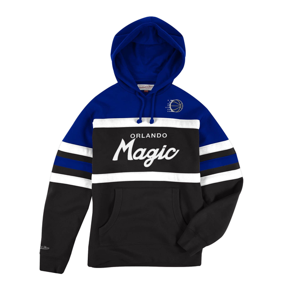 Men's Mitchell & Ness Ryl/Blk NBA Orlando Magic Head Coach Hoodie