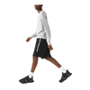 Men's Lacoste Black Side Stripe Logo Fleece Shorts