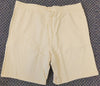 Men's Lacoste Yellow Oversized Crocod Print Organic Cotton Fleece Shorts