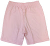 Men's Lacoste Pink Oversized Crocodile Print Organic Cttn Fleece Shorts