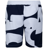 Men's Lacoste Navy/White Bold Logo Shorts