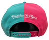 Mitchell & Ness Teal/Pink NBA San Antonio Spurs Diamond Cut HWC Snapback - OSFA