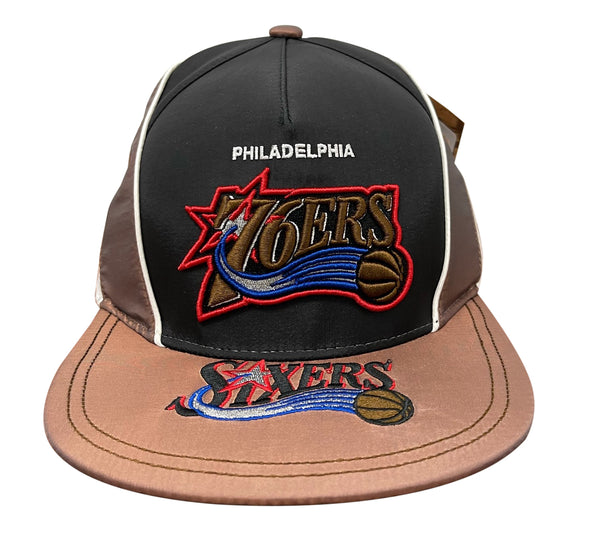 Mitchell & Ness Blk/Rd NBA Philadelphia 76ers Freethrow HWC Snapback Hat - OSFA
