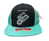 Mitchell & Ness Blk/Tl NBA San Antonio Spurs Freethrow HWC Snapback Hat - OSFA