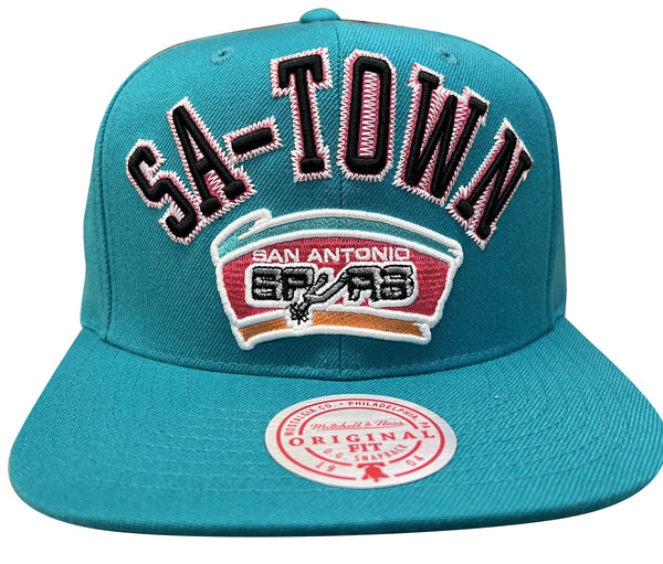 Men's Mitchell & Ness Teal NBA San Antonio Spurs ZZ HWC Snapback - OSFA
