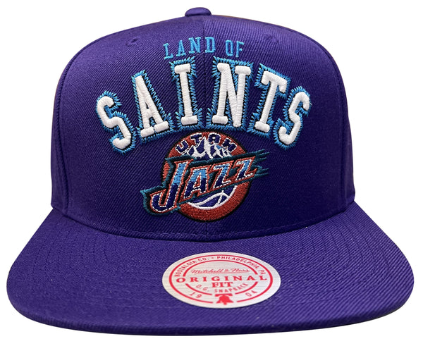 Men's Mitchell & Ness Purple NBA Utah Jazz ZZ HWC Snapback - OSFA