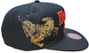 Men's Mitchell & Ness Black/Red/Gold NBA Atlanta Hawks Water Tiger HWC Snapback - OSFA