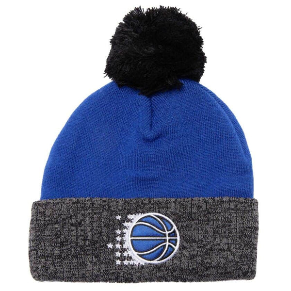 Men's Mitchell & Ness NBA Orlando Magic Two Tone Pom Beanie - OSFA