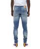 Men's Smoke Rise Bristol Blue Heavy Rip & Repair Fashion Jeans