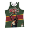 Mitchell & Ness Dk Gn NBA Seattle Supersonics Shawn Kemp Sublimated Tank