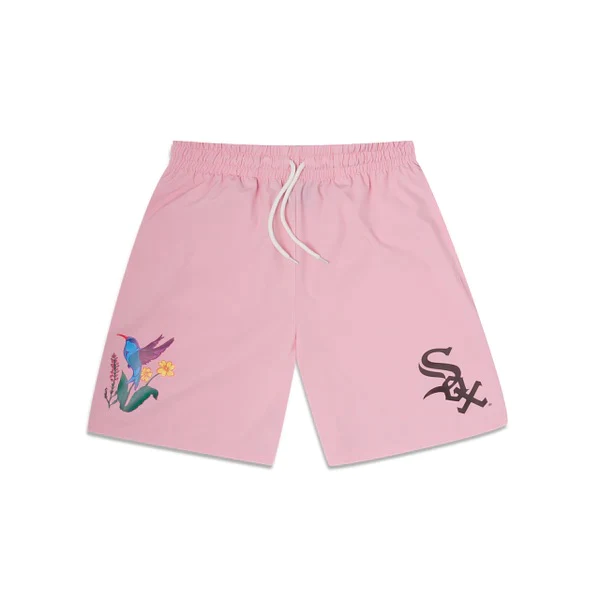 Men's New Era Pink MLB Chicago White Sox Blooming Shorts