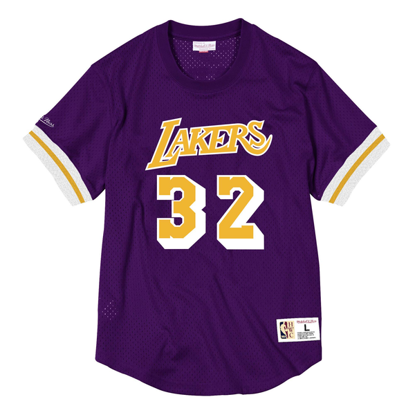 Mitchell & Ness NBA LA Lakers 1985 Magic Johnson Purple Mesh Jersey