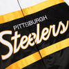 Mitchell & Ness Black NFL Pittsburgh Steelers Heavyweight Satin Jacket