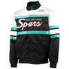 Mitchell & Ness Bk NBA San Antonio Spurs Script Heavyweight Satin Jacket