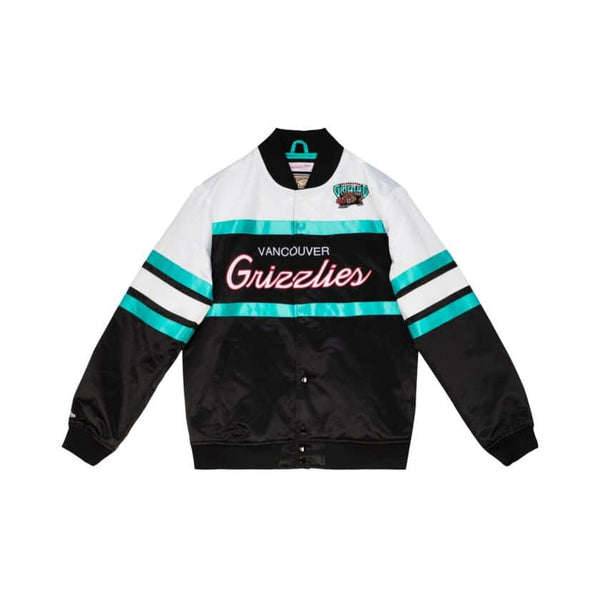 Mitchell & Ness Black NBA Vancouver Grizzlies Heavyweight Satin Jacket