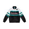 Men's Mitchell & Ness Black NBA Vancouver Grizzlies Heavyweight Satin Jacket