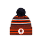 New Era OTC V2 NFL Chicago Bears Official Sideline Home Cold Weather Sport Knit Beanie - OSFA