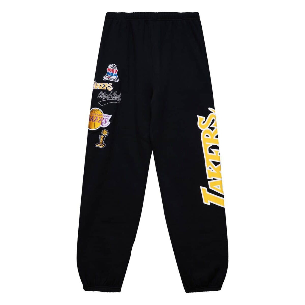 Mitchell & Ness Black NBA Los Angeles Lakers Champ City Fleece Joggers